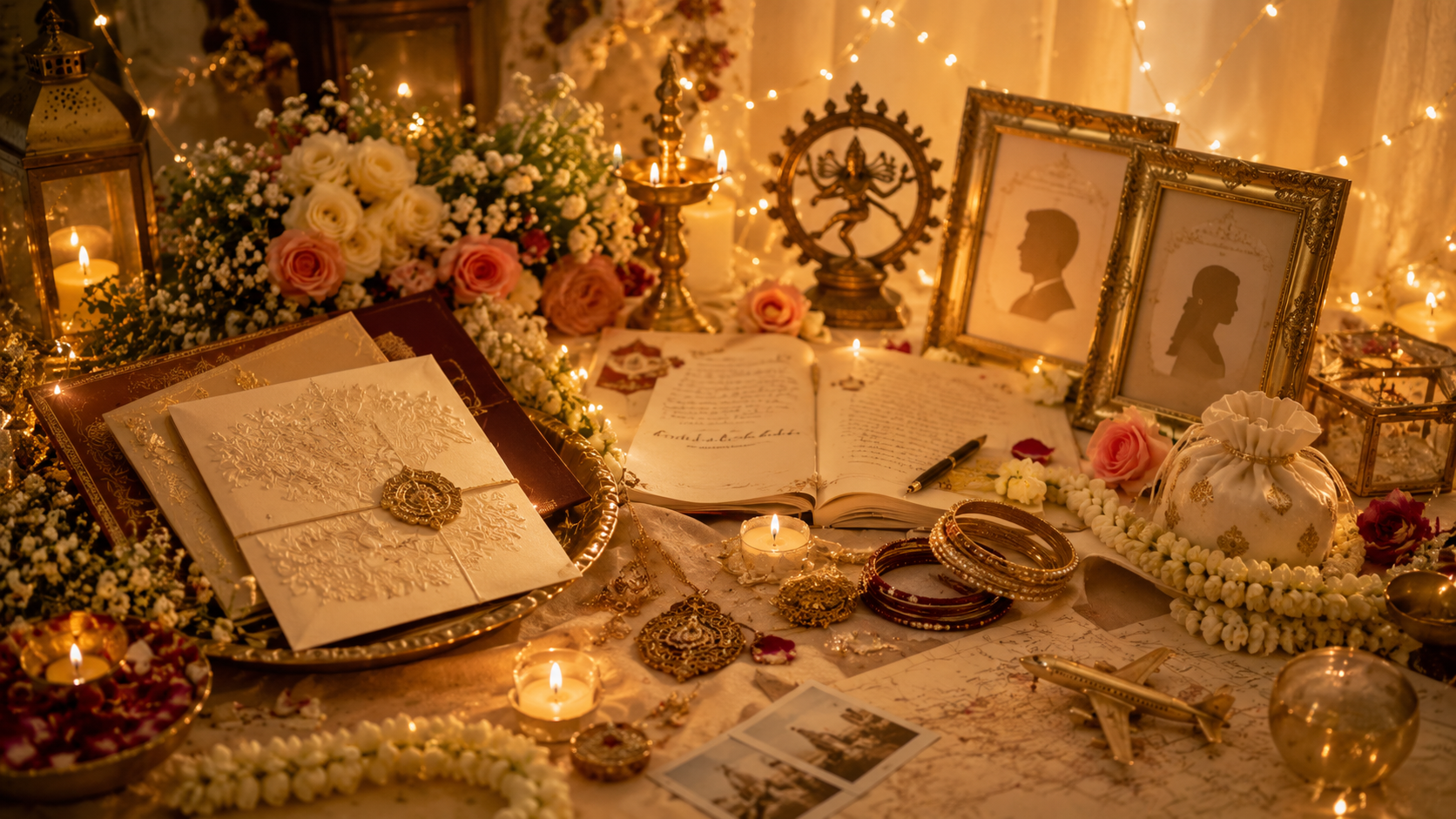 Wedding invitation keepsakes and shared memories